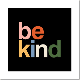 be kind colors rainbow Posters and Art